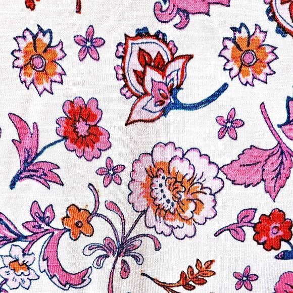 TORRID NEW Floral Jersey Knit Super Soft Slub Lace Yoke Flutter Sleeve Top - Picture 3 of 16